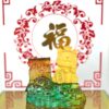"金元寶招財貓" 足金擺件 The maneki-neko