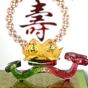 “孖壽桃” 足金擺件