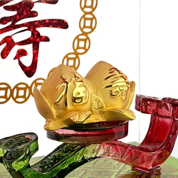 “孖壽桃” 足金擺件