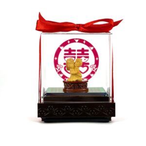 "抱得美人歸" 足金擺件